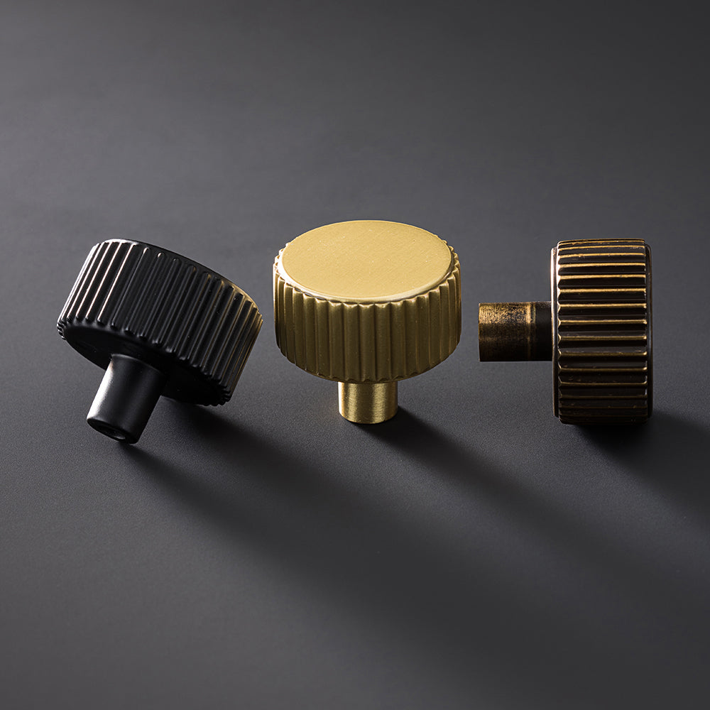 Control Ribbed Knobs Barrington Ribbed Cabinet Knob | Hendel & Hendel – Hendel and Hendel UK