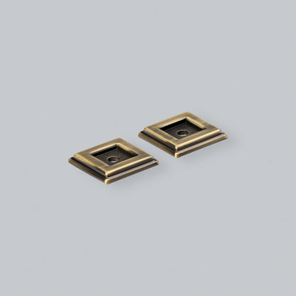 Liberty D Handle Square Backplate (Pair) - Hendel and Hendel