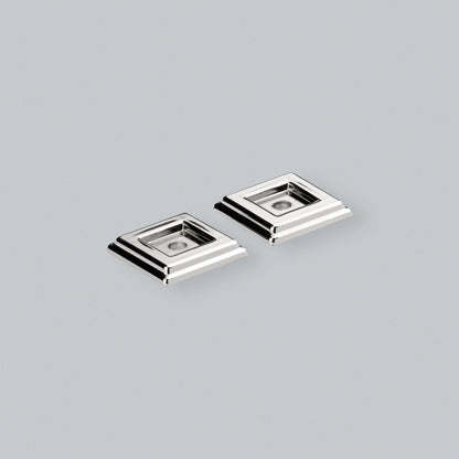 Liberty D Handle Square Backplate (Pair) - Hendel and Hendel