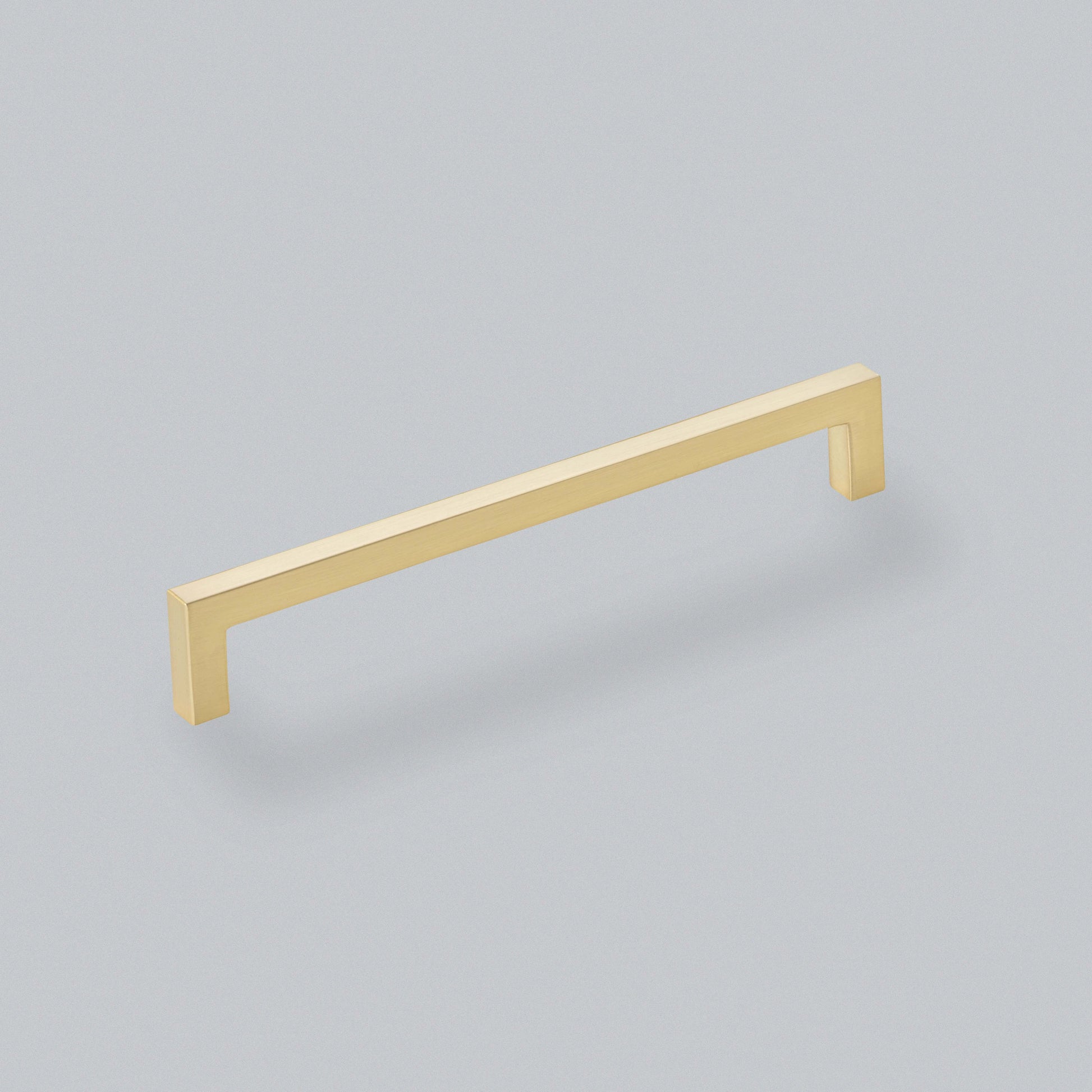 Milano D Handle Brushed Satin Brass 160mm