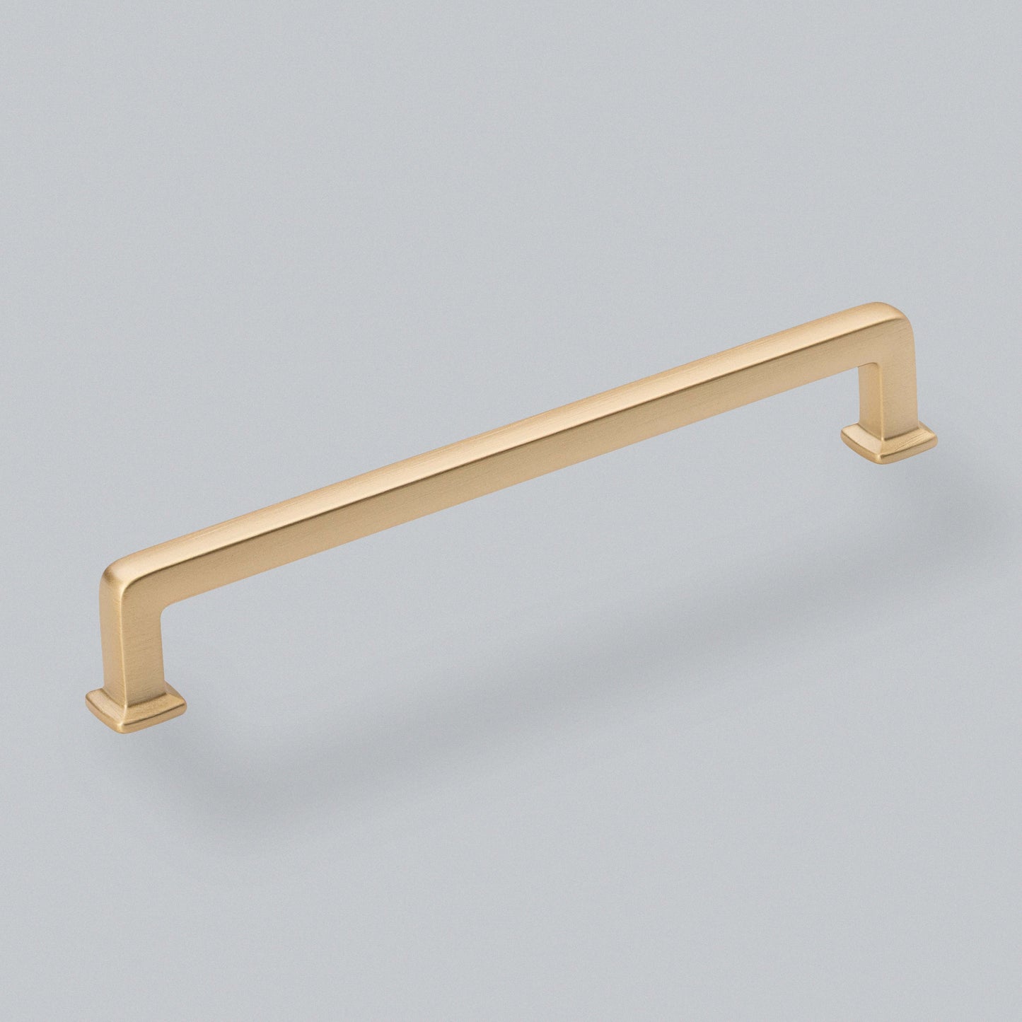 Otto D Handle Brushed Satin Brass 160mm